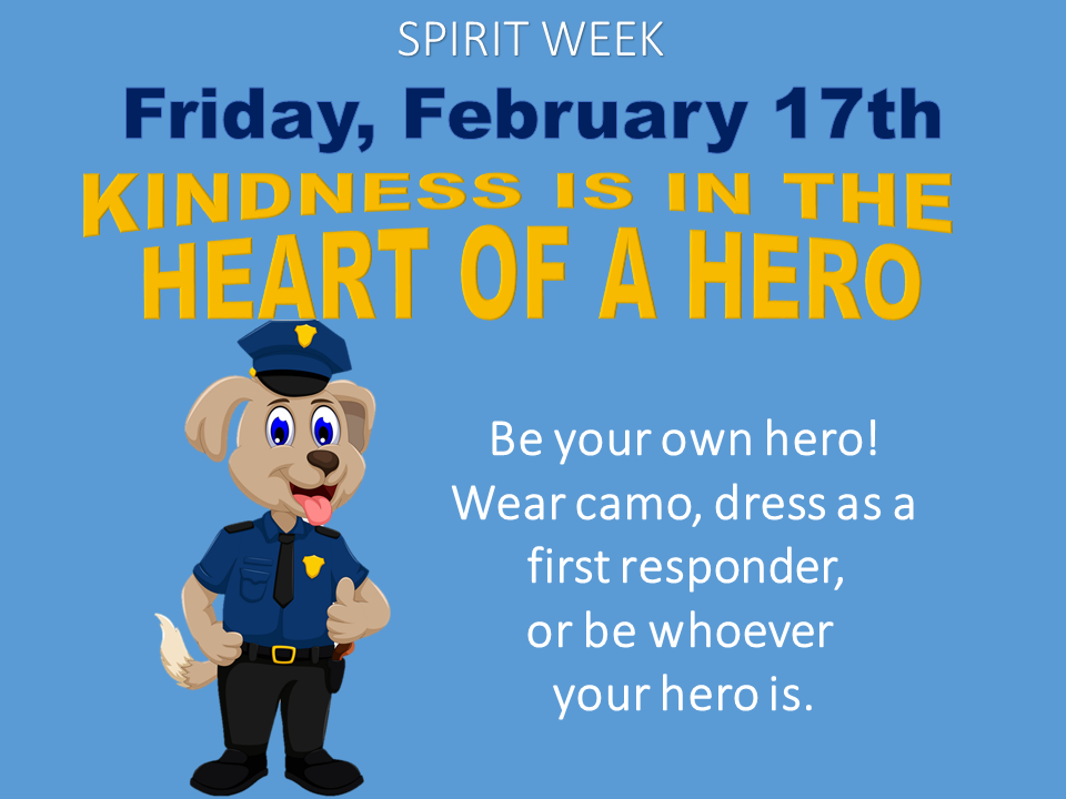 Spirit Week - Friday, February 17th