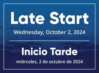 October Late Start/ inicio tardío de octubre