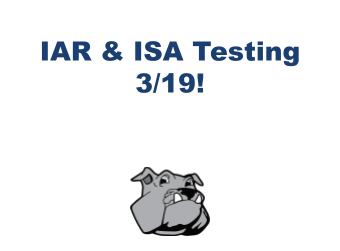 Let's prepare for testing days