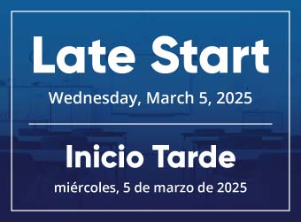 Late Start 3/3 - Día de Inicio Tarde