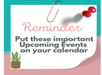 Important Events in August   /   Eventos importantes en agosto