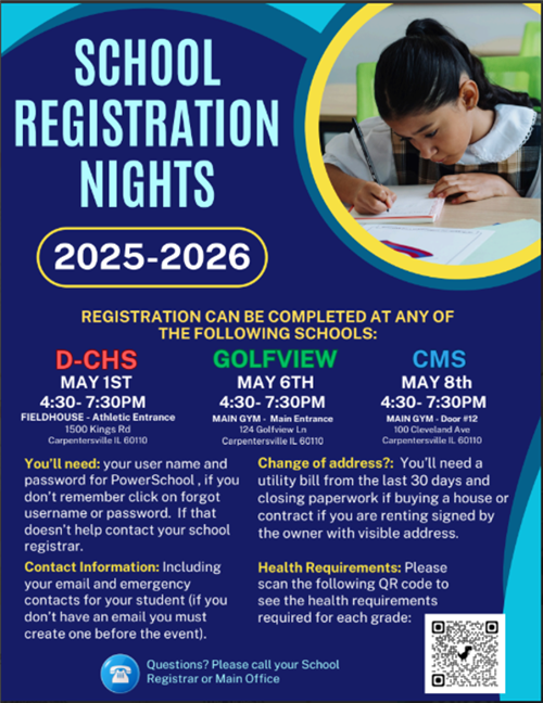 Registration Nights/Noches de Inscripciones