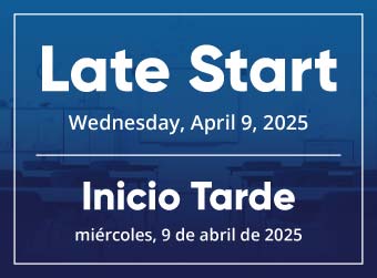 Late Start Wednesday, April 9