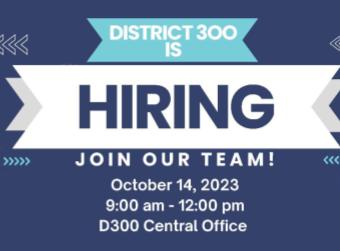District 300 Paraeducator Hiring Event