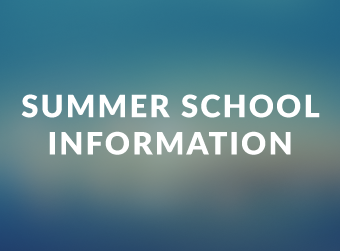 Dates Announced for Summer School 2020